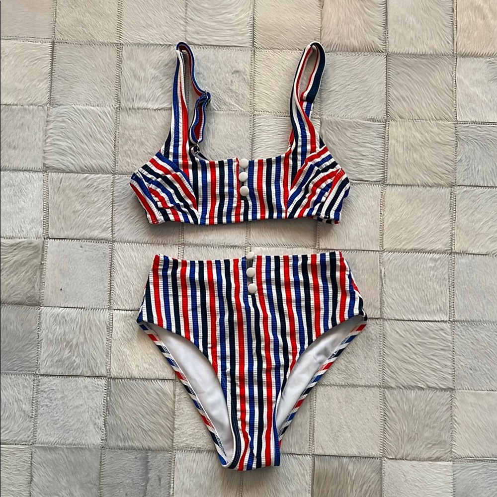 Xhilaration Multicolor Striped Bikini